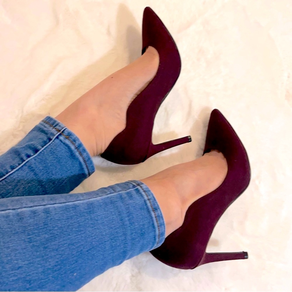 Nine West Heels 💗 NWB 💗 Burgundy Work Pumps 💗 Size 7.5 💗
